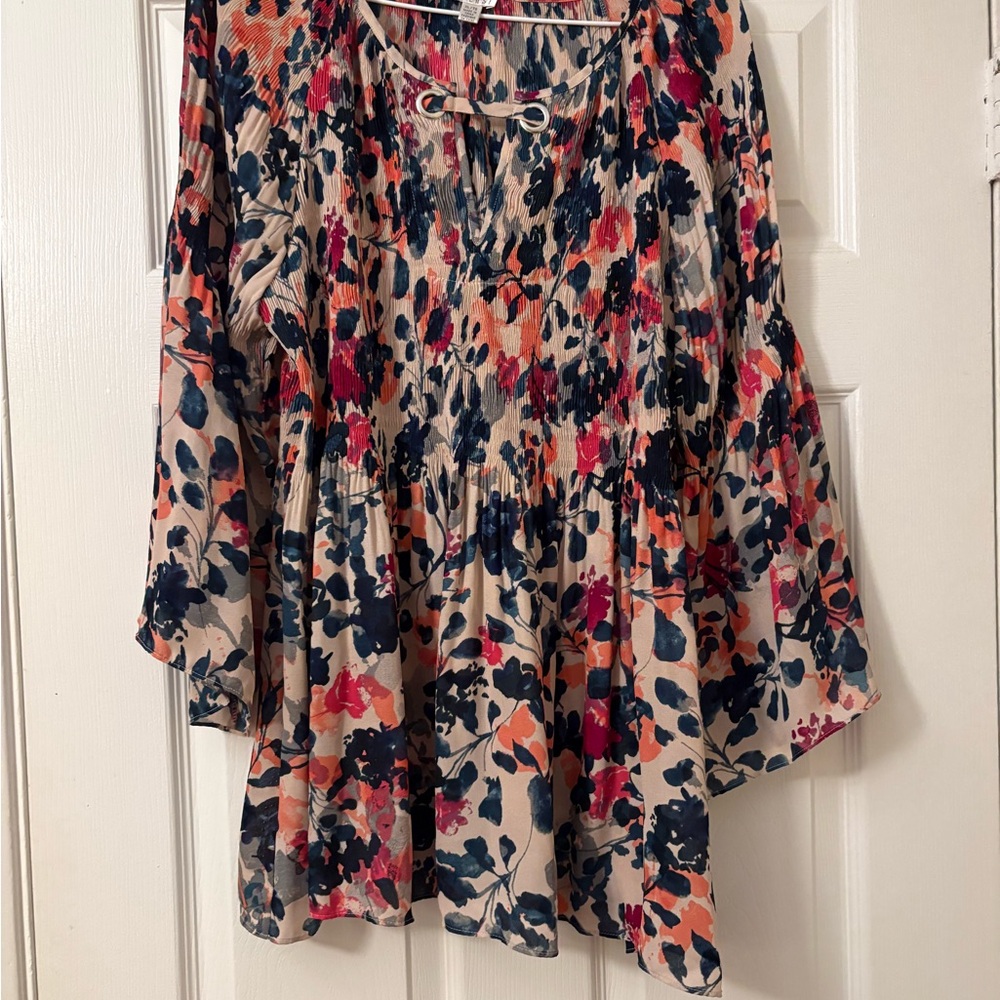 Vibrant Multicolor Floral Top